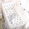 Rails de lit 5 pièces/ensemble ensemble de literie de bébé d'été né berceau autour de protecteur coussin de pare-chocs lit bébé ensemble de clôture de lit respirant drap de bébé 230612
