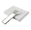 50pcs Sublimation DIY White Blank Eco Friendly Bottle Openers Metal Beer Opener Kitchen Bar Tools