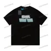 Xinxinbuy Men designer tee t shirt 23ss gradient bokstav tandborste broderi mönster kort ärm bomull kvinnor svart vit xs-xl