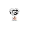 For pandora charms sterling silver beads New Mother's Day Glass Beads DIY Fit Original European Charm