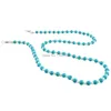 Eyeglasses chains Wholesale 20PCS Blue Beads Eyewear Cord Reading Glass Neck Strap Eyeglass Holder Eyewear Accessories 230612