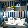 Wallpapers British Stripe Wallpaper Red And Blue Line Bedroom Living Room TV Background Decoration