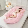 Maternity Pillows Pregnancy Pillow for Pregnant Women Sleep Nursing Maternity Full Body Pillows Support Back Belly Hip Leg with Removable Cover 230612