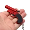 Schlüsselanhänger Spiel PUBG Schlüsselbund Flare Signal Gun Metal Anhänger Schlüsselanhänger Schlüsselanhänger Halter Fans Männer Cosplay Schmuck Chaveiro Llaveros