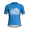 Racing Jackets Summer Bike Wear Short Sleeve Shirt Road Men Cycling Jacket MTB Top Downhill Yellow Regular Jersey Clothes Stretch Back