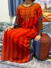 الملابس العرقية Abayas للنساء دبي 2023 طباعة الديكور الشيفون جيلباب الأزياء المسلمة مجموعة 3pcs رداء الفقر مع الحجاب الداخلي لباس 230613
