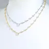 Collier de mariage pour femmes, nouvelle mode, pavé de zircon cubique 5A, bijoux de haute qualité plaqué or argent, vente en gros