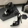 Kristal dudak baskısı süslenmiş stiletto topuklar yeni rhinestones strass stiletto topuklar akşam ayakkabıları 10cm kadın topuklu lüks tasarımcı sandaletler 35-42 kutu ile