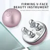 Masseur de visage EMS 3D Roller Massage Machine de levage à micro-courant Rotatif Rides Supprimer Serrer Anti Beauté de la peau 230612