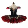 Dancewear Black Red Professional Tutu La Esmeralda Performance Ballet Tutu Platter Pancake Tutu Dress Girls Kids Ballerina Party Costume 230612