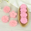 Bakning formar 8st växter bladblomma form kex mögel diy fondant cookie stämpel frimärkskärare mögel kök verktyg bakverk kakor dekoration