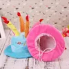 Dog Apparel Soft Fleece Cat Birthday Caps Cake Hat Headwear Halloween Cosplay Accessories For Pets Reuseable