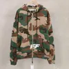 Offs Designer Hoodie Herren Sweatshirt Camouflage Brief Stickerei Baumwolle Hoodies Amerikanischer Hip-Hop Männer Frauen Hoodie Hochwertige Oversize-Reißverschlussjacke