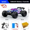 ElectricRC Car 116 RC Off Road 4WD 50kmh 24g Electric High Speed ​​Rock Rock Truck Truck Remote Truck Remote للبالغين الأولاد 230612