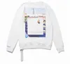 OFFs Moletons Masculinos Hip Hop Masculino Streetwear Letter Hoodie Masculino Feminino Designers Skates com Capuz Moletom Com Capuz High Street Pulôver Moletom Roupas Branco 7Xj tops