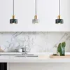 Pendant Lamps Modern Minimalist Marble Dining Room Led Chandelier Living Bedroom Decoration Lighting For Home