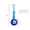 Schlüsselanhänger Evil Eye Handgemachtes geflochtenes Seil Wandbehang Glas Blau Türkischer Anhänger Auto Schlüsselanhänger Modeschmuck für Zuhause Wohnzimmer