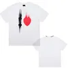 DIY College T-Shirt Orta Beyaz Vintage Jersey Marka Marka Yaz Mens Tasarımcı TREND Tişört Baskılı Kısa Kollu Gevşek Çift Tshirt