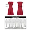 Casual Dresses Plus Size 5XL Summer Dress For Women Blue Sexy V Neck Sleeveless Formal Occasion Midi Ladies Office Evening Party