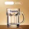 Tassen, 500 ml, verdicktes Glasband, Bierbecher, kreativ, cool, groß, Sommer-Draft-Held-Getränke, Teeparty, Weingeschenk