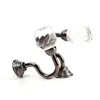 Curtain Poles Retro Crystal Glass Holdback Hooks Wall Tie Back Holder Drawer Handle Accessories Hanger 230613