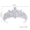 Copricapo da sposa Abito da sposa di lusso Corona Tiara Donna Ragazza Festa Elegante Corona di cristallo Accessori per capelli Gioielli