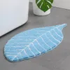 Mats Leaves Design Bathroom Bedroom Carpet 50x95cm Antislip Bath Mat Absorbent Bathtub Floor Mat Doormat For Shower Room Toilet Rug