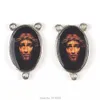 Lockets Blood of Jesus Christ Rosary Center Color Picture Connector 230612