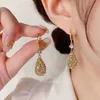 Mode or couleur ronde boucles d'oreilles pour femmes à la mode géométrique mariage romantique fête filles classique bijoux R230613