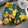 Sarongs 100% natürliche Seide Quadrat Schal Frauen Foulard hochwertige Bandana Schals weiblichen Sommer Halstuch Kopftuch Schal 230613