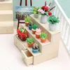 Takı Torbaları 1:12 Dollhouse Minyatür Ekran Stand Mağazası Süpermarket Rafları Mobilya Aksesuarları