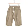 Kvinnors shorts Summer Shorts Kvinnor Drawstring Elastic Five Point Pants Kne Längd Bermuda Shorts för kvinnor Bermuda Casual Shorts