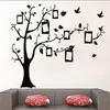 70X120cm nero 3D FAI DA TE Foto Albero PVC Stickers murali/Adesivo Famiglia Adesivi murali Sfondo decorazione Murale Art Home Decor