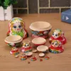 Dockor 510-skikt Houten Russian Nesting Doll Matryoshka Poppen Voor Kinderen Brithday Geschenken Decor Poupee de Nidification Russ 230612