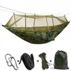 Hamacs Net hamac Camping en plein air suspendu lit de couchage balançoire Portable Double Double personne hamacs