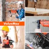 Boormachine Valuemax 900W Electric Hammer Drill Corded Impact Borr Rotary Electric Tools Kit med borrbitar för hem och trädgård VDE Plug