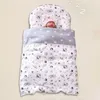 Rails de lit 3 pièces lit de bébé portable avec oreiller couette berceau ensemble de literie pour bébé garçon né nid infantile dormir lits de voyage berceau pare-chocs 230612