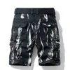 Shorts Masculino Shorts Cargo Masculino Primavera Verão Calças de Algodão Bermuda Camuflada Jeans Casual Calças Com Vários Bolsos Vestuário Masculino Cargo Short 230613