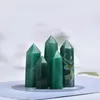 Ponto de cristal natural torre de energia de jade verde Ornamento de artes Varinhas de cura mineral reiki habilidade bruta pilar de quartzo Vbmxh