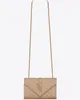 Kuvert lyxdesigner Louiseviution Bag Bag Gold Logo Grain Leather Chain One Shoulder Crossbody Bags Classic Rekommendation 716