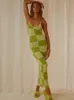 Повседневные платья Припечатки Spaghetti Brap Midi Aline Платье Женщины 2022 Летние элегантные сексуальные платья без рукавов. Случайная рубаш
