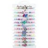 Arts et artisanat bricolage bracelet à breloques chaîne amour infini électrocardiogramme tissé Mticolor papillon Style bohème perles de cristal riz Otm20