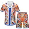 Modedesigner Hawaii Beach Casual Shirt Set Summer Men's Business Shirt Kort ärm Top Loose Shirt Asiatisk storlek M-XXXL A25