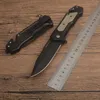 Najwyższa jakość DA316 Flipper Solding Nóż 3CR13MOV Black Drop Point Blade G10/Stal nierdzewna Uchwyt wspomagane szybkie noże z otwartymi folderami z pudełkiem detalicznym