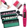 Nail Art Kits Elektrische Boormachine Set Slijpapparatuur Molen Voor Manicure Pedicure Professioneel Sterk Polijstgereedschap LEHBS 011P 230613