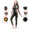 Wetsuits Drysuits Hisea 3mm Women Wetsuit Neoprene Color Stitching Surf Diving Equipment Jellyfish Swim Suit Freediving Suit Drop 230612