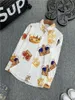 Designer Cloud Blue Hawaiian Style Herren Kurzarmdrucken Shirt Plus Size Casual Kragenknopf Löser Strand M-3xl dff22