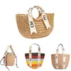 Najwyższej jakości słomki damskie torby bagażowe Raffia torebka torebki torby podróżne projektanci sprzęgła
