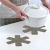 Tapis de table protecteurs de casseroles tampons de séparation imprimés gris antiadhésifs isolation thermique inférieure protéger les Surfaces des ustensiles de cuisine tampon