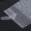 Geschenkverpakking 100 stuks transparante polka dot koekjeszakken doorzichtige snoep cupcake wrapper zelfklevend